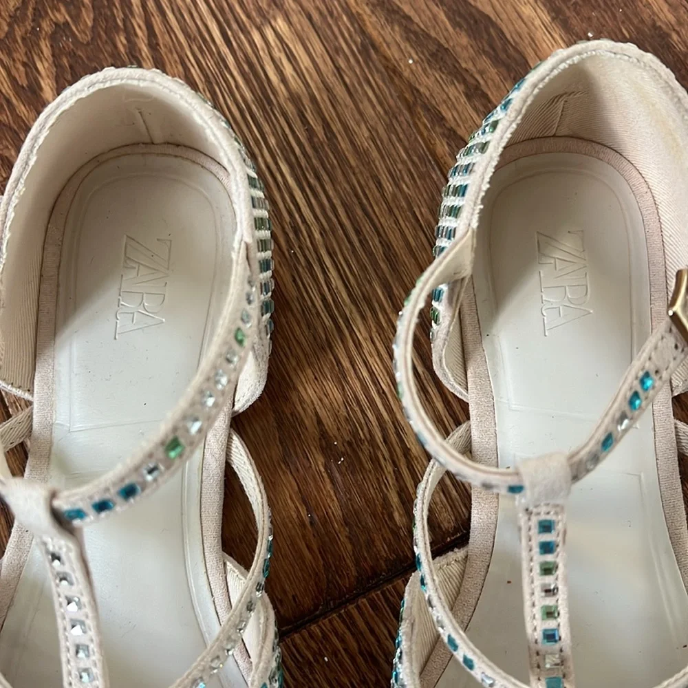Zara Girls Rhinestone Flats